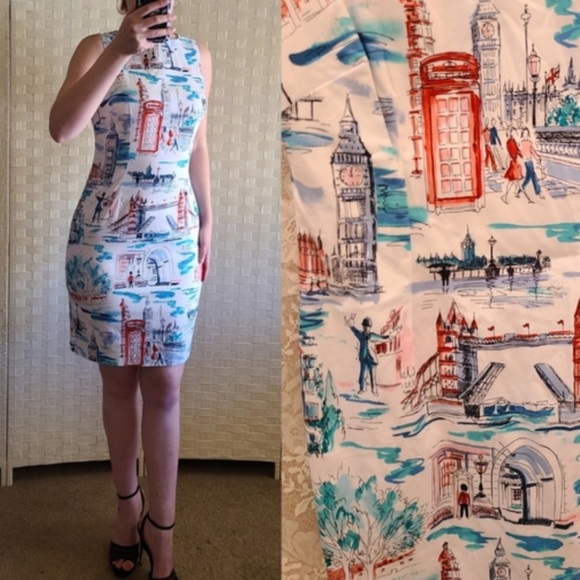 CHETTA B London Print Dress 10 - Picture 1 of 9